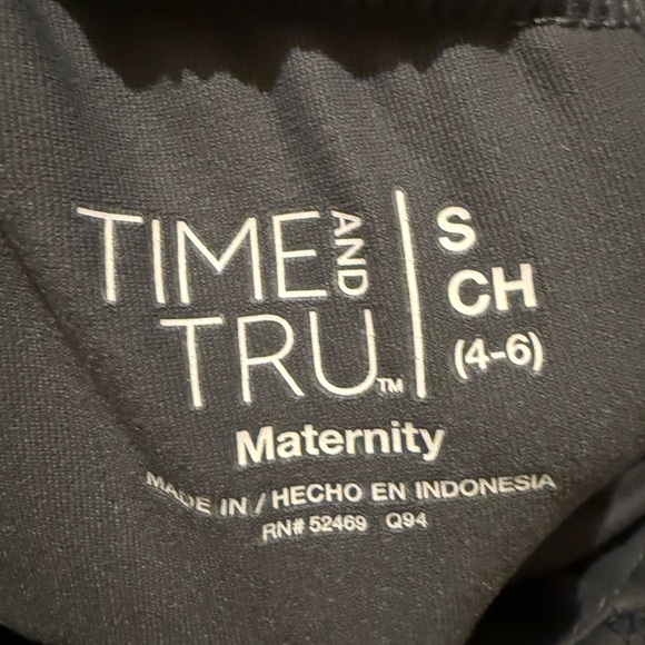 Time and Tru Maternity‎ Full Panel Leggings Gray Size Small (4–6) - Picture 4 of 5